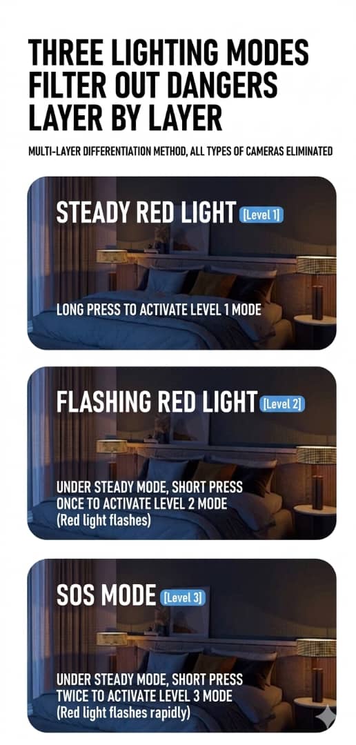 OmniGuard Pro – Portable Anti-Infrared Camera Finder & Personal Motion Alarm